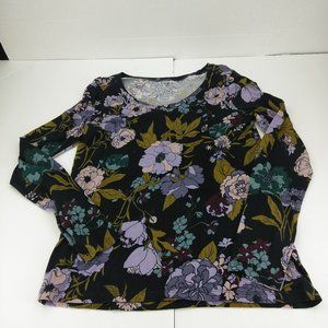 Loft Outlet Long sleeve t shirt size small floral